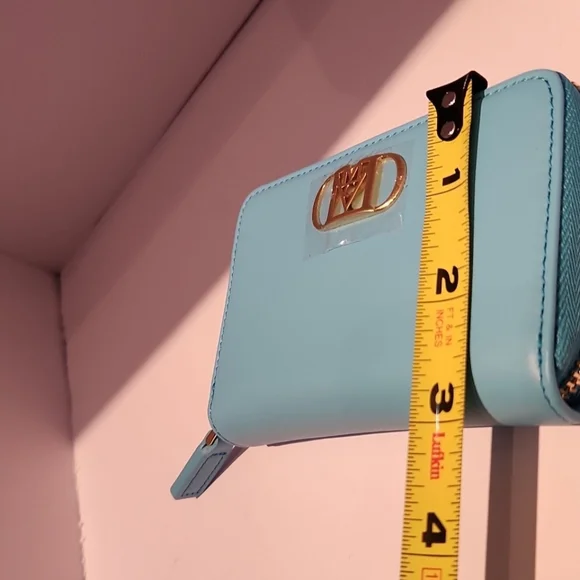 MCM -NWT Mode Travia Blue Leather Wallet